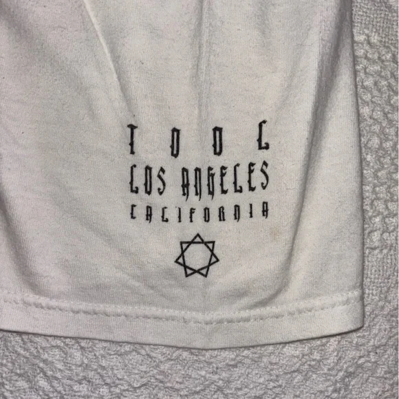 Vintage Y2K Tool 10,000 Days Music Tour Tshirt White Unisex Size Small Preowned - Picture 4 of 6